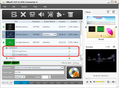 Xilisoft AVI to DVD Converter