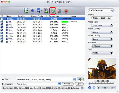 Xilisoft HD Video Converter for Mac