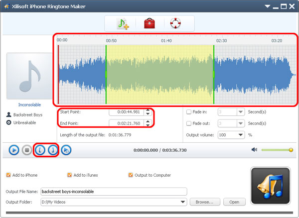 Xilisoft iPhone Ringtone Maker, make iPhone ringtone