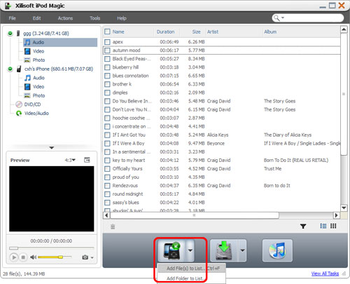 How to transfer iPod files