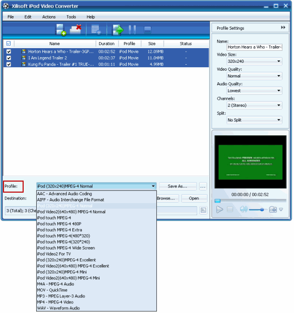 How to put video to iPod