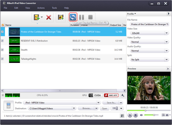 How to put video to iPod