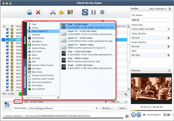 Xilisoft Blu Ray Ripper for Mac