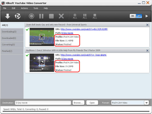 Download YouTube video, YouTube video converter, Convert YouTube video to iPod