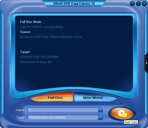 Xilisoft DVD Copy Express SE